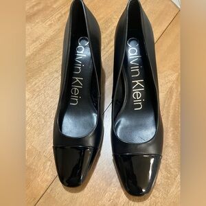 Calvin Klein Black Patent Heels